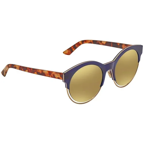 Kính Mát Dior Sideral 1 Gold Round Ladies Sunglasses